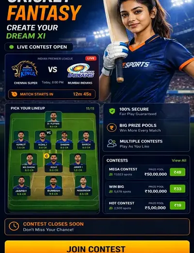 Yonovipguru (yono vip guru) fantasy cricket & matchday visual 3